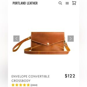 Portland Leather Goods - Envelope Convertible Crossbody